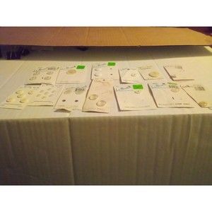 White Button Assorted Shades And Sizes 13 Cards Le Bouton